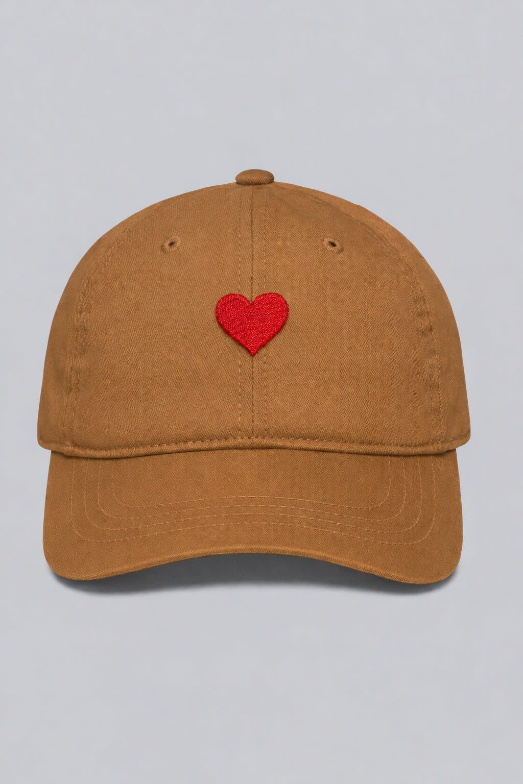 Minimal Heart Pop-Out Embroidered Cap