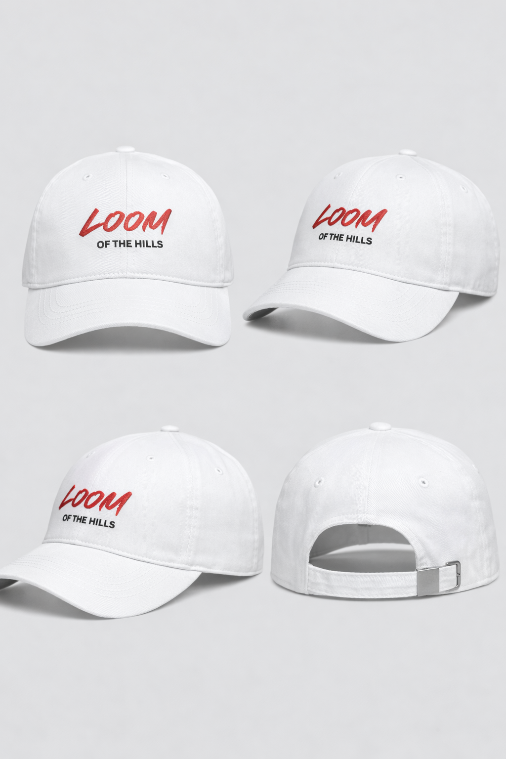 LOOM OF THE HILLS – Mountain Emblem Embroidered Cap