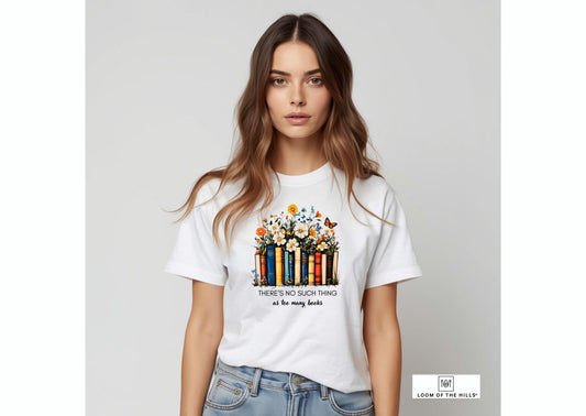 Loom of the hills OVERSIZED TEE Books lover's