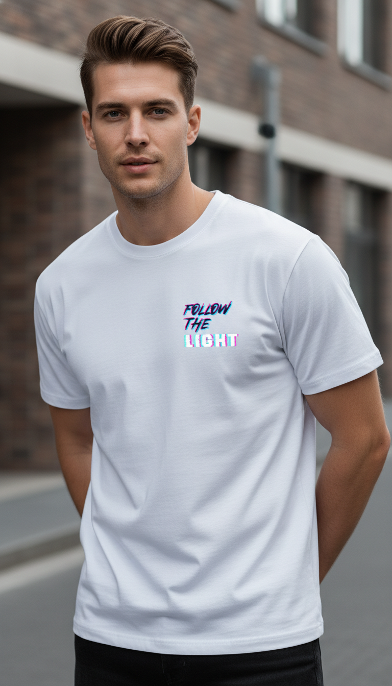 FOLLOW THE LIGHT Unisex Stretch T-shirt